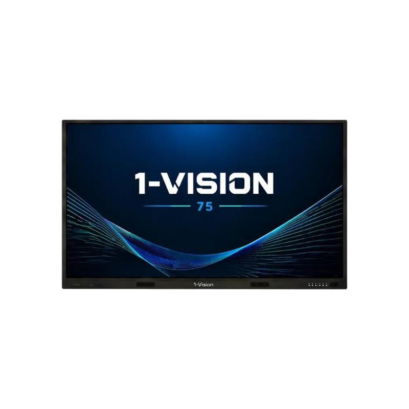 Інтерактивна панель 1-Vision 75 Pro Max, комп. модуль (i5 12Gen/16/512/W11Pro), мобільний стенд